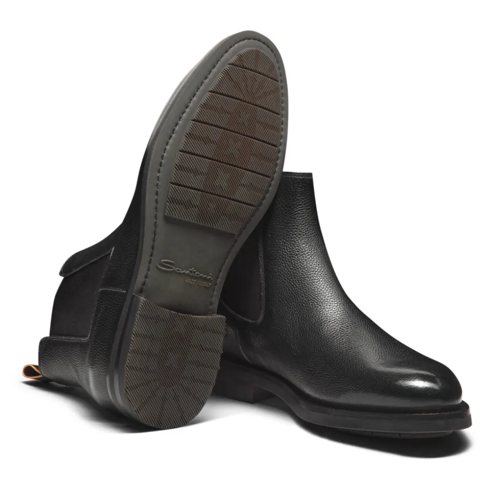 Polished Leather Chelsea Boot