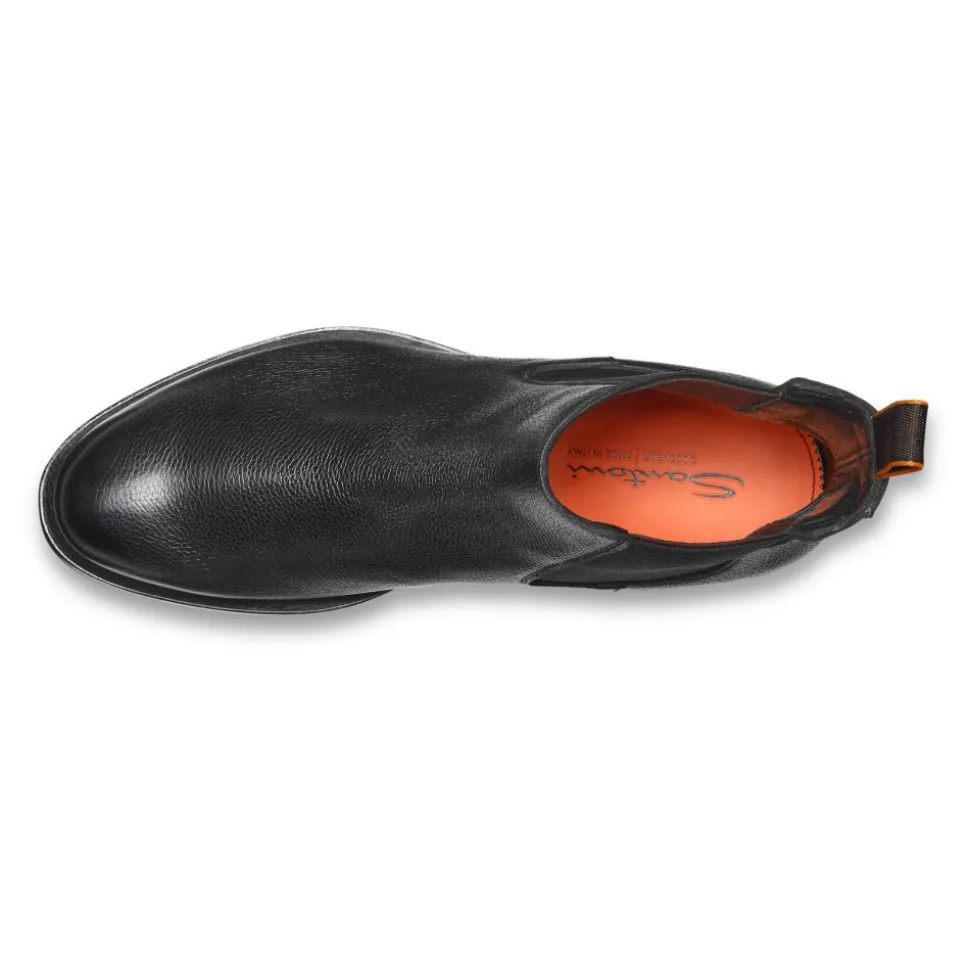 Polished Leather Chelsea Boot