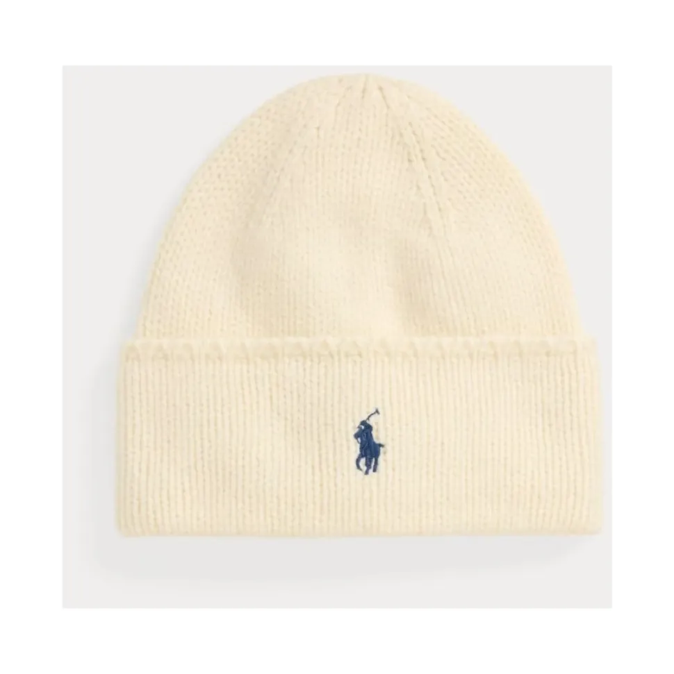 PONY BEANIE LUE - KREMHVIT