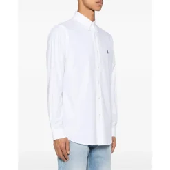 Poplin Skjorte med Knapper og Elastan