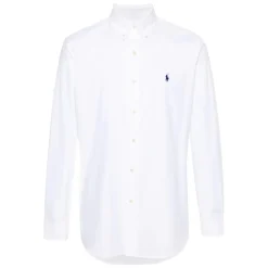Poplin Skjorte med Knapper og Elastan