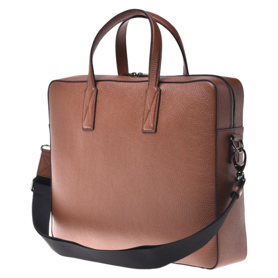Professional bag in tumbled leather
