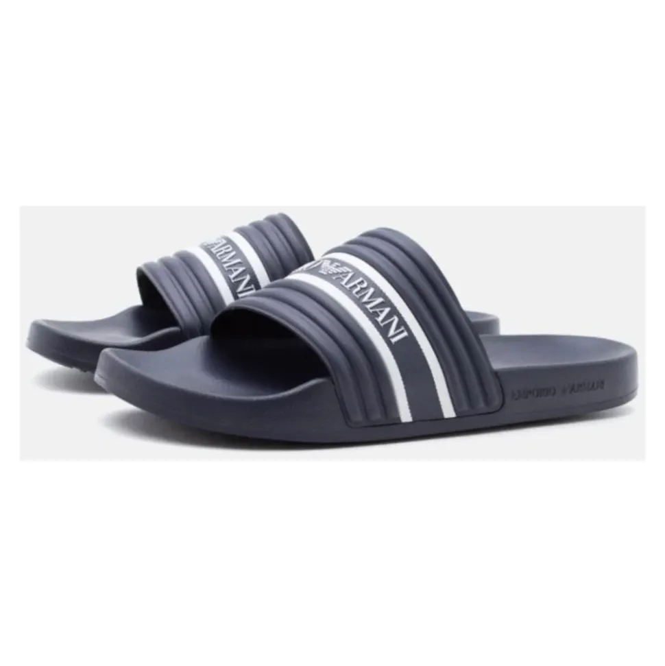 PVC Slippers med logobånd