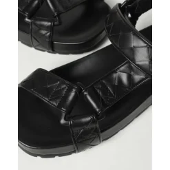 Quilted Leather Sandals