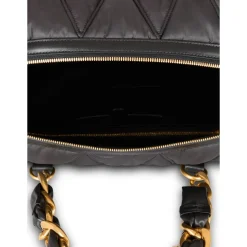 Quiltet nylon reiseveske med diamantmotiv