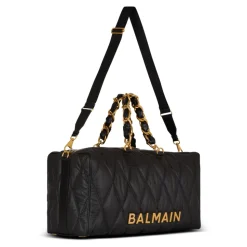 Quiltet nylon reiseveske med diamantmotiv