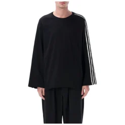 Raw Edge 3-Stripes Long Sleeve Tee