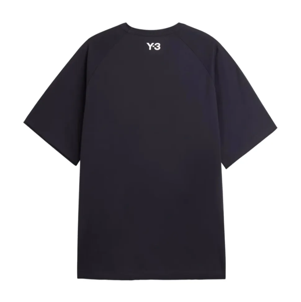 Raw Edge 3-Stripes Short Sleeve Tee