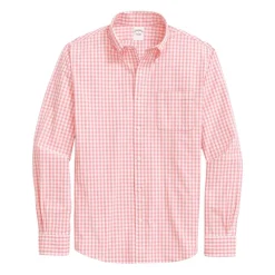 Rød Sport Fredagsskjorte med Polo Button Down-krage