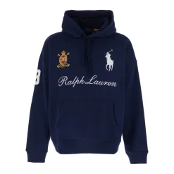Regular Fit Hoodie med Maxi Hestebroderi