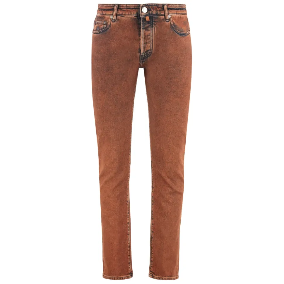 Regular Fit Jeans med Lærlogo