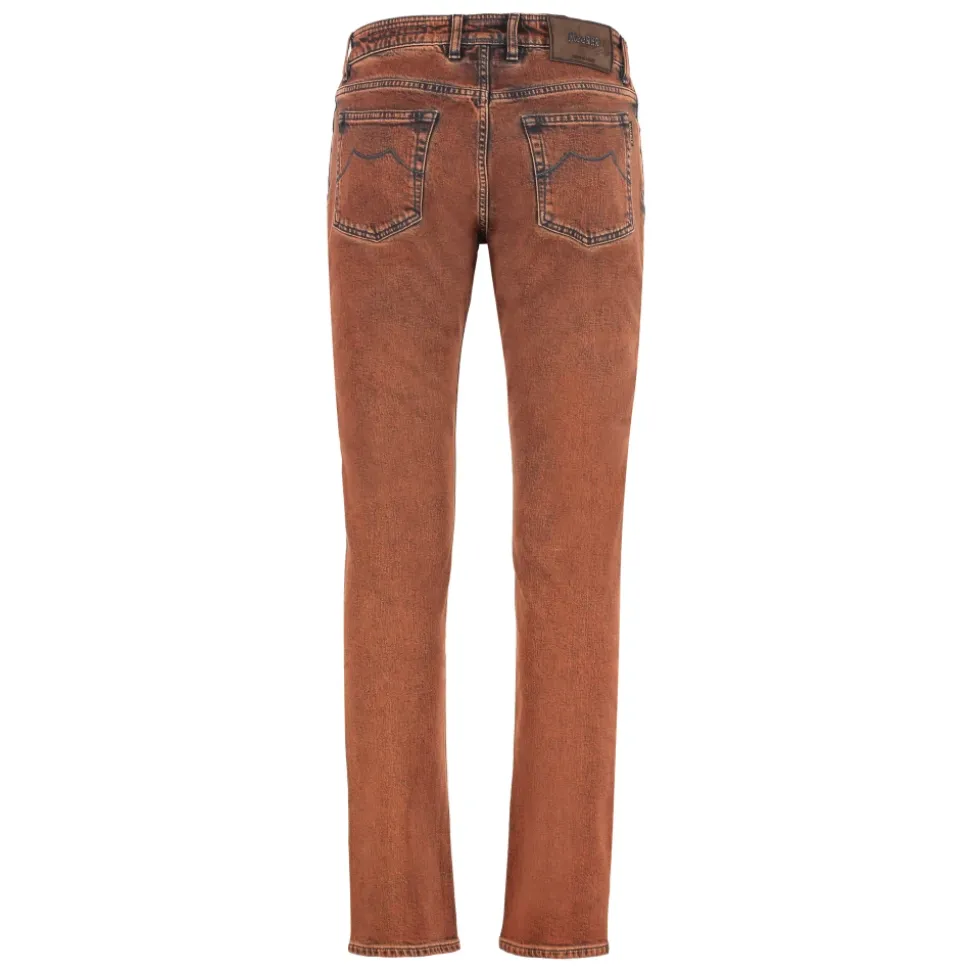 Regular Fit Jeans med Lærlogo
