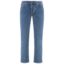 Regular Fit Jeans med Lærlogo