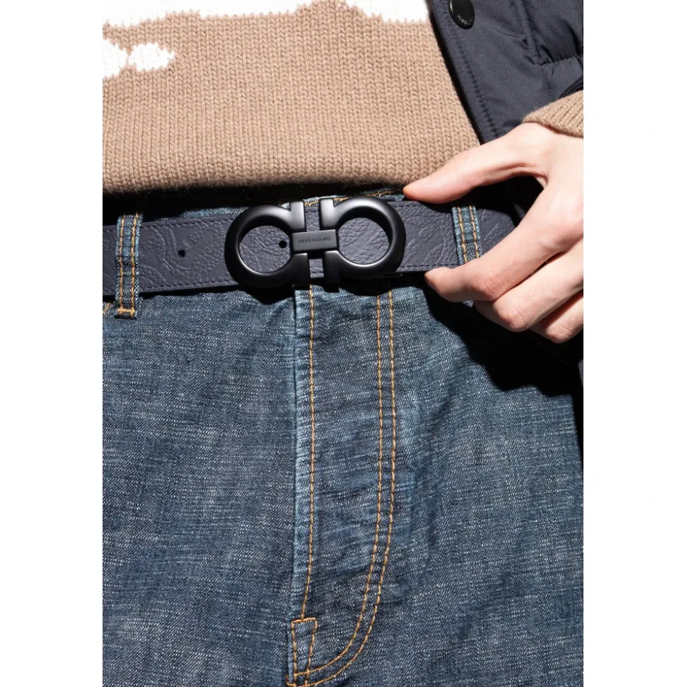 Reversibelt Gancini-belte