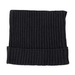 Ribbestrikket firkantet beanie