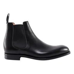 Runde Tå Slip-On Støvletter