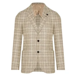 Rutete Blazer med To Knapper