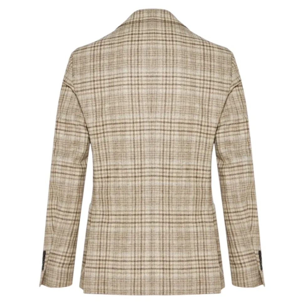 Rutete Blazer med To Knapper
