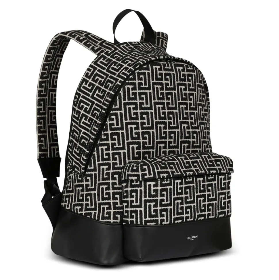 Ryggsekk med jacquard monogram
