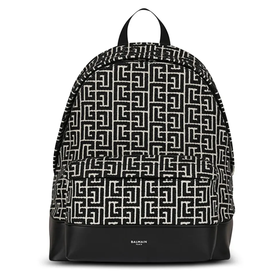 Ryggsekk med jacquard monogram