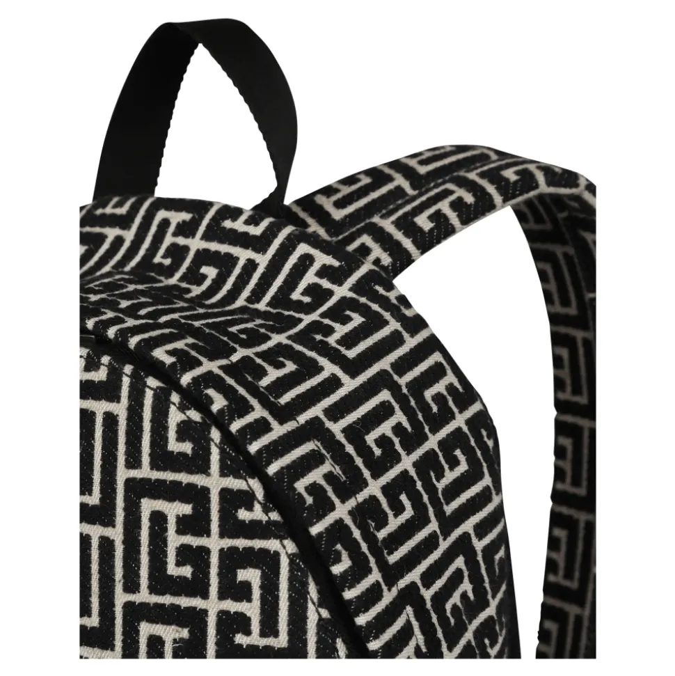 Ryggsekk med jacquard monogram