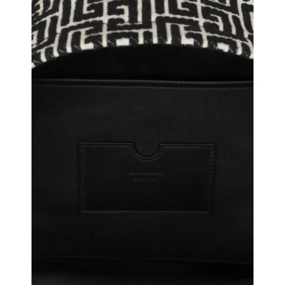 Ryggsekk med jacquard monogram
