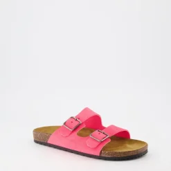 Sandaler i skinn med spennelukning
