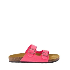 Sandaler i skinn med spennelukning