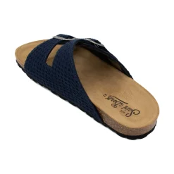 Sandal med korkinnlegg og justerbare remmer