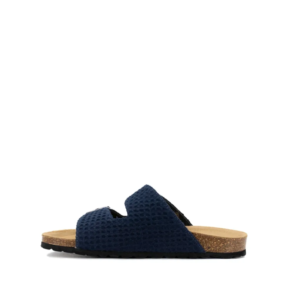 Sandal med korkinnlegg og justerbare remmer