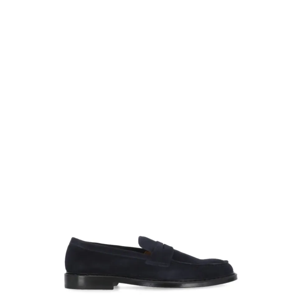 Semsket skinn loafers