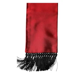 Silk Fringed Neck Wrap Foulard Skjerf