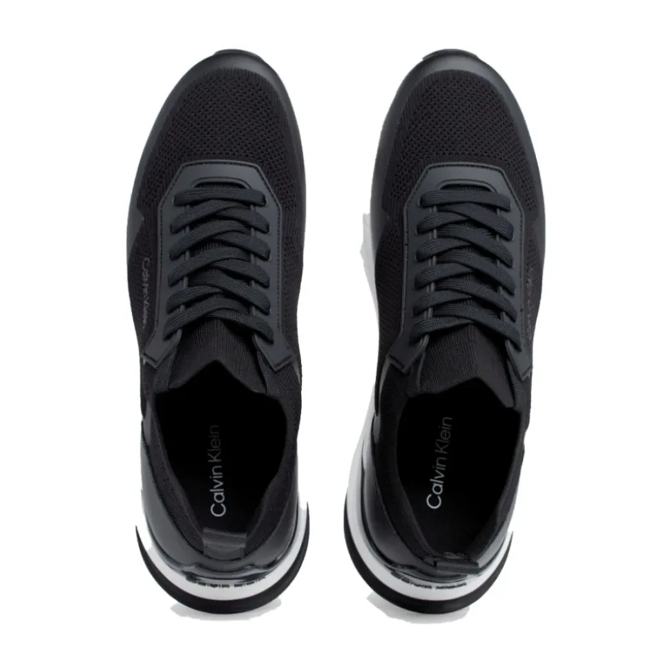 Sko Black Lace-Up Mix Leisure