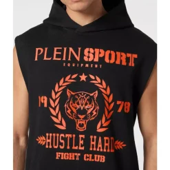 Sleeveless Hoodie Sweatshirt Tiger