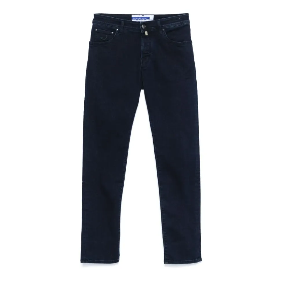 Slim Cut Navy Blue Denim Jeans