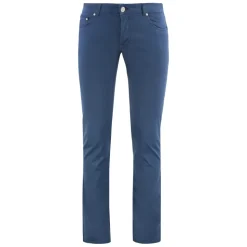 Slim Fit Bomull Silke Bukser