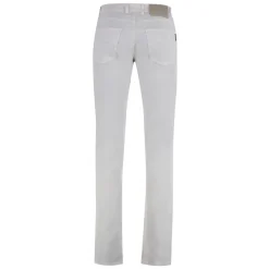 Slim Fit Bomull Silke Bukser