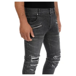 Slim-fit bomullsjeans