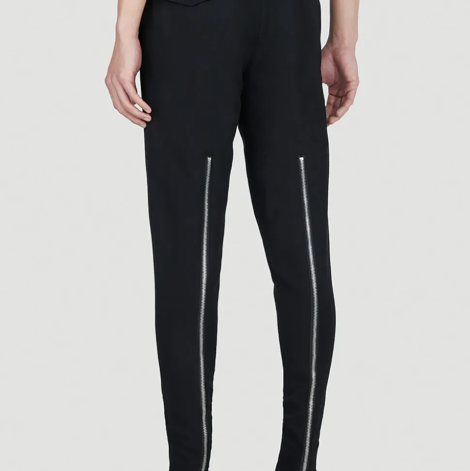 Slim-Fit Bukse med Glidelåsdetaljer