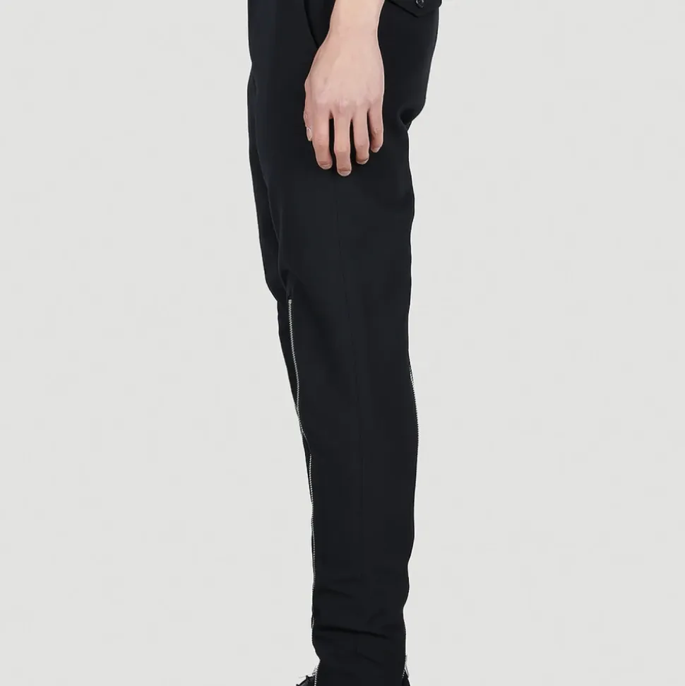 Slim-Fit Bukse med Glidelåsdetaljer