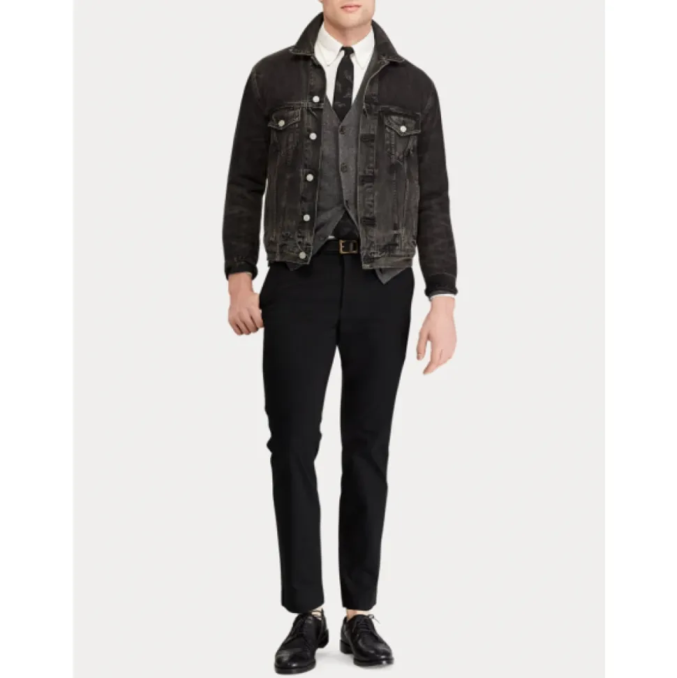 Slim Fit Chino Pants Hudson Black