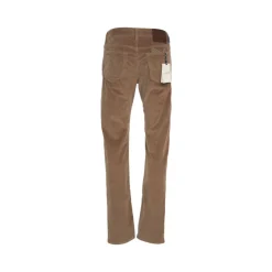 Slim Fit Corduroy Bukser Brun