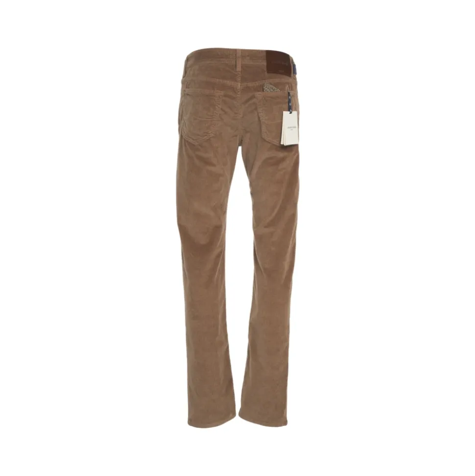 Slim Fit Corduroy Bukser Brun