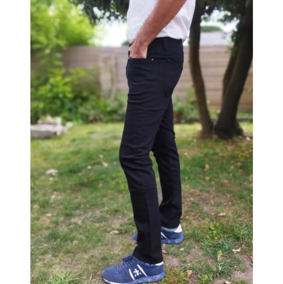 Slim Fit Cotton Blend Chinos