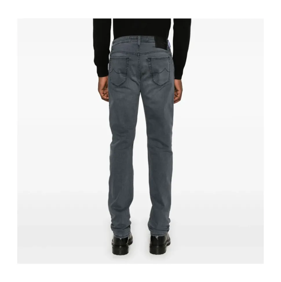 Slim Fit Grå Jeans
