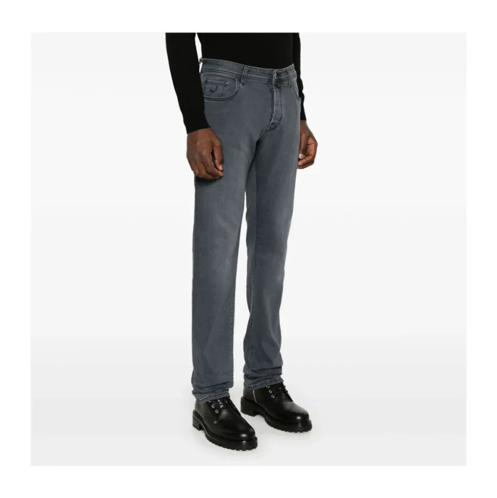 Slim Fit Grå Jeans