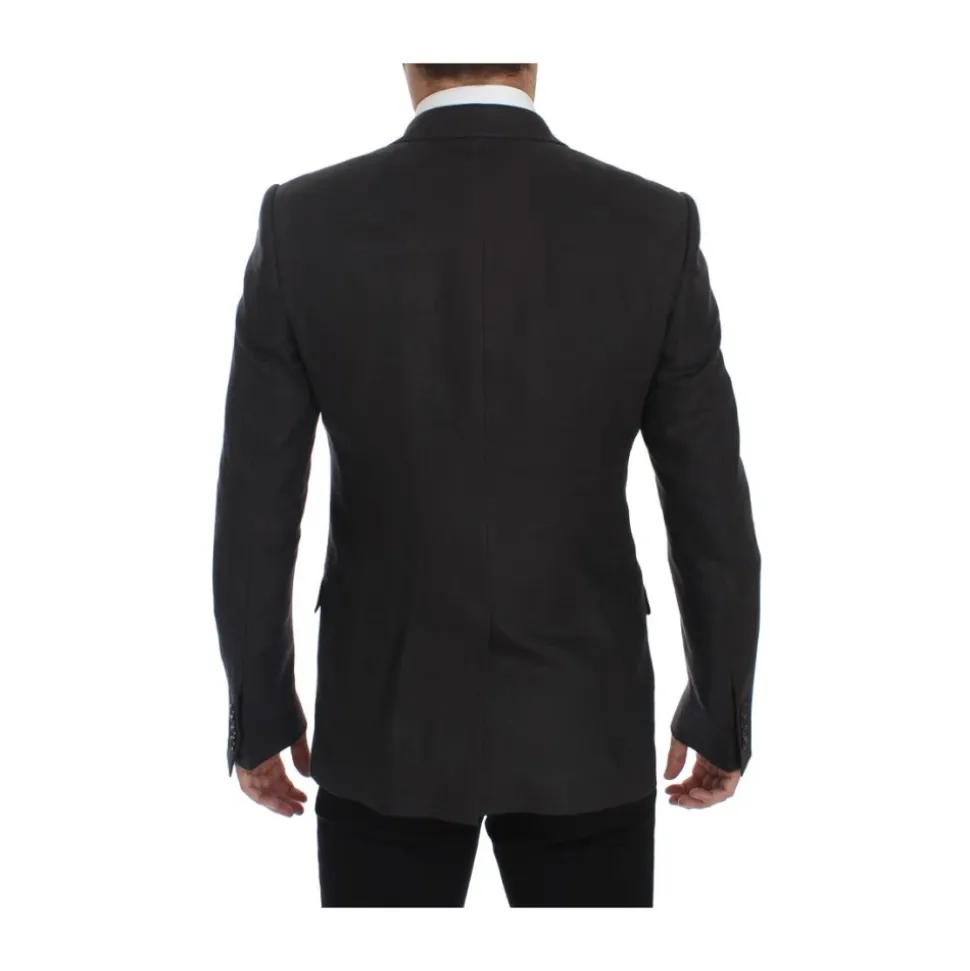 Slim Fit Lin Blazerjakke