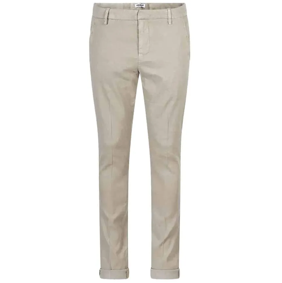 Slim-Fit Linen Blend Trousers