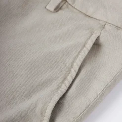 Slim-Fit Linen Blend Trousers