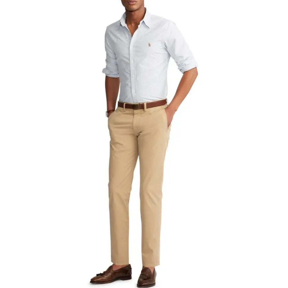 Slim Fit Oxford Skjorte - Striper